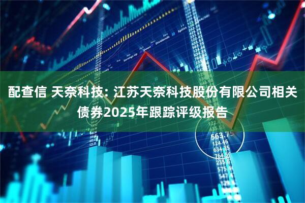 配查信 天奈科技: 江苏天奈科技股份有限公司相关债券2025年跟踪评级报告