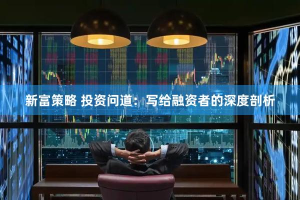 新富策略 投资问道：写给融资者的深度剖析