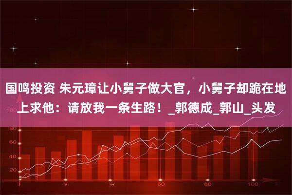 国鸣投资 朱元璋让小舅子做大官，小舅子却跪在地上求他：请放我一条生路！_郭德成_郭山_头发
